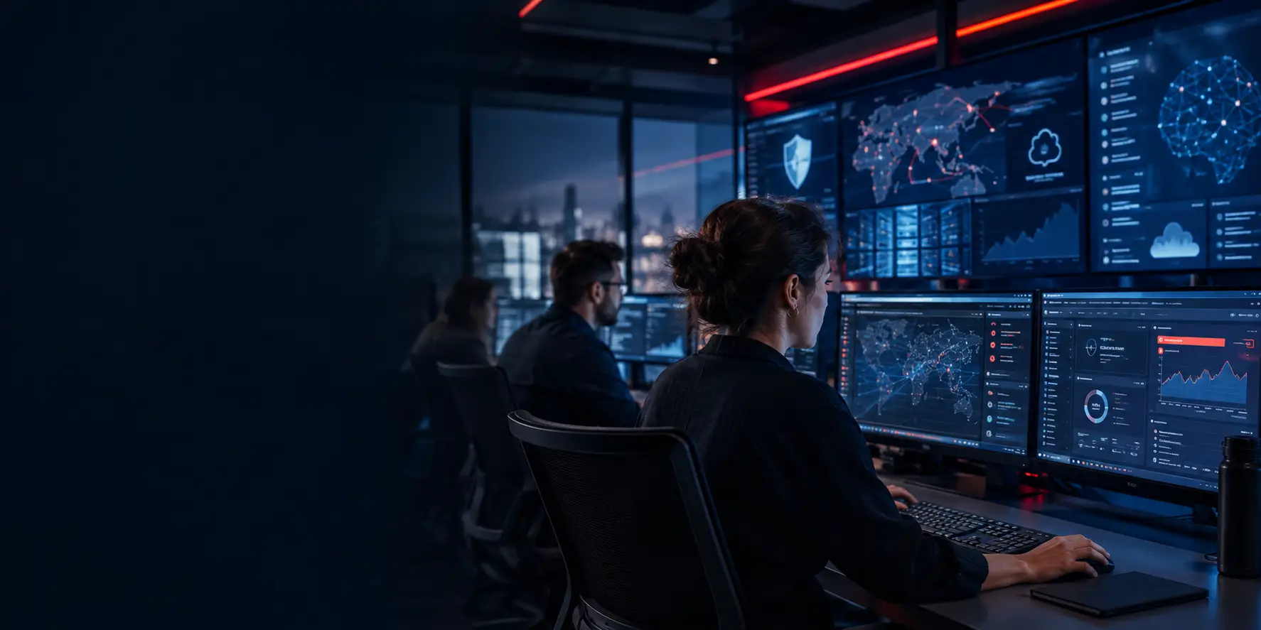 Centro de Ciberseguridad en la Noche